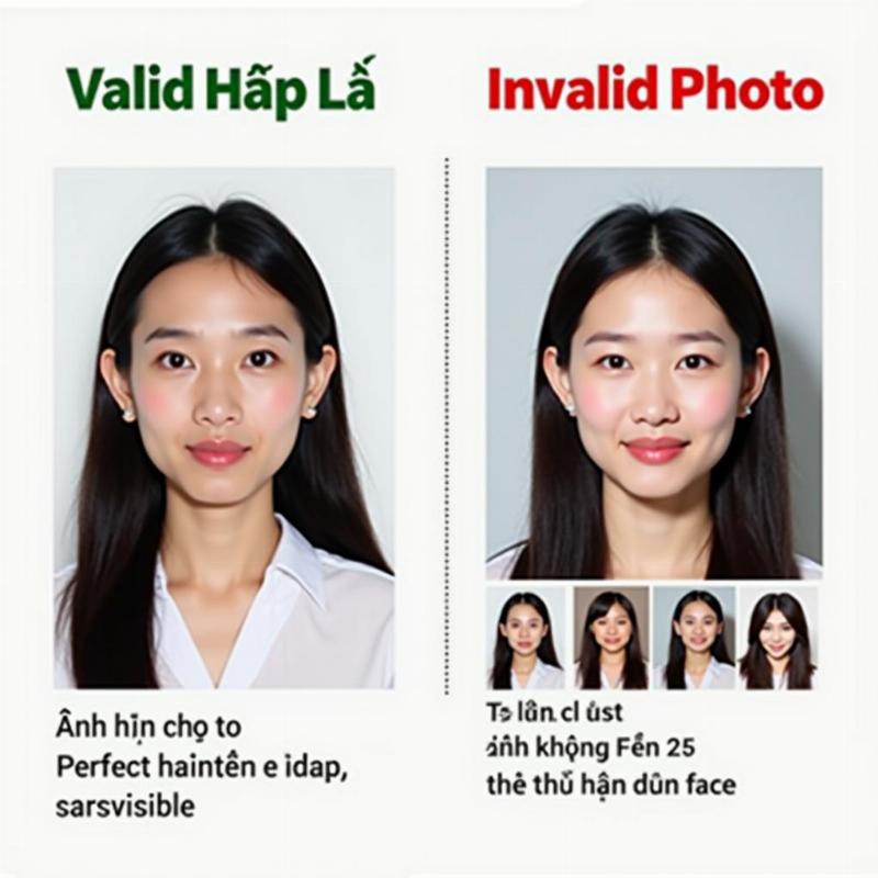 So sánh ảnh hộ chiếu đúng và sai quy định để hiểu rõ cách làm hộ chiếu đi nước ngoài thành công