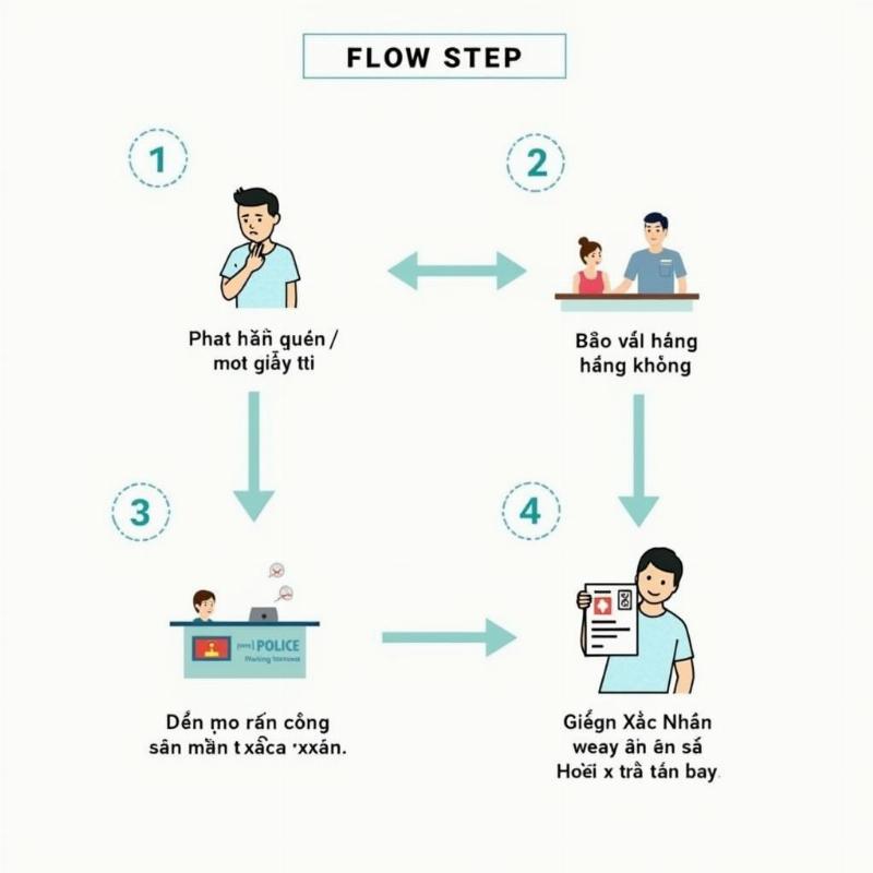 Hướng dẫn các bước làm giấy xác nhận nhân thân tại sân bay khi quên giấy tờ bay nội địa, không cần hộ chiếu.